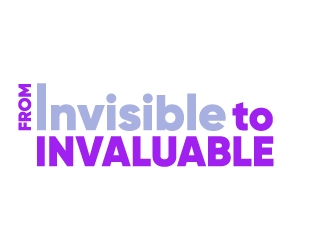 Invisible to Invaluable logo design by Erasedink