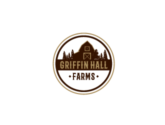 Griffin Hall Farms logo design by kevlogo