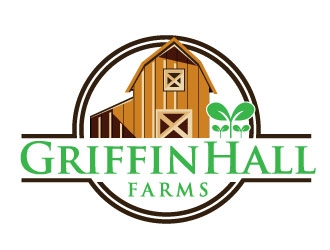 Griffin Hall Farms logo design by maze