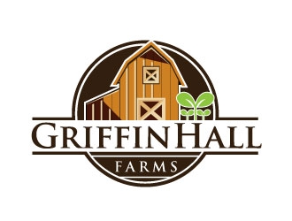 Griffin Hall Farms logo design by maze