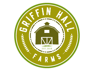 Griffin Hall Farms logo design by akilis13