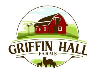 Griffin Hall Farms logo design by veron