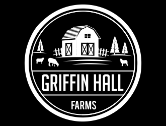 Griffin Hall Farms logo design by aldesign