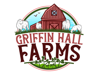 Griffin Hall Farms logo design by CreativeMania