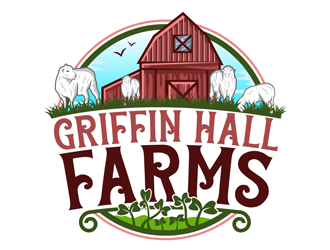 Griffin Hall Farms logo design by CreativeMania