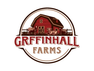 Griffin Hall Farms logo design by AYATA