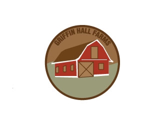 Griffin Hall Farms logo design by GeorgeT