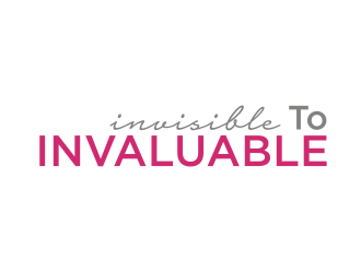 Invisible to Invaluable logo design by Barkah