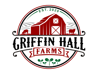 Griffin Hall Farms logo design by haze