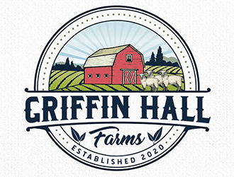 Griffin Hall Farms logo design by Optimus