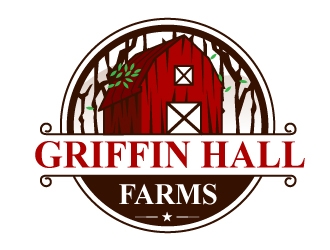 Griffin Hall Farms logo design by Suvendu