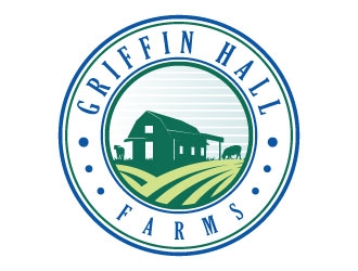 Griffin Hall Farms logo design by Suvendu