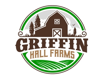 Griffin Hall Farms logo design by DreamLogoDesign