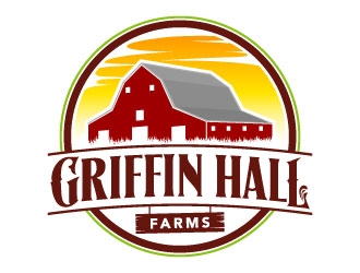 Griffin Hall Farms logo design by daywalker