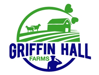 Griffin Hall Farms logo design by PMG