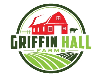 Griffin Hall Farms logo design by Suvendu