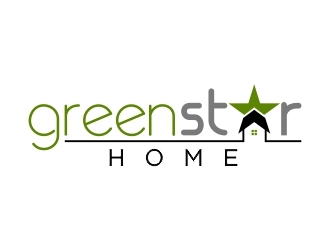 Green Star Home logo design by dibyo