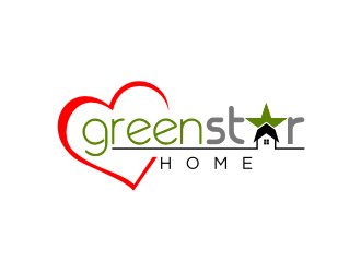 Green Star Home logo design by bricton