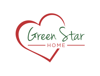 Green Star Home logo design by hopee