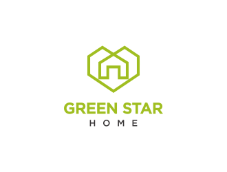 Green Star Home logo design by BlessedArt