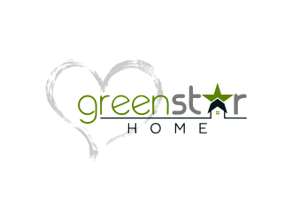 Green Star Home logo design by checx