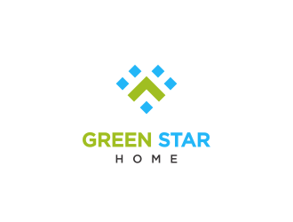 Green Star Home logo design by BlessedArt