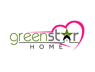 Green Star Home logo design by 3Dlogos