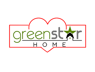 Green Star Home logo design by 3Dlogos