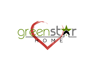 Green Star Home logo design by Barkah