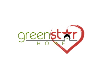 Green Star Home logo design by Barkah