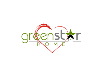 Green Star Home logo design by Barkah