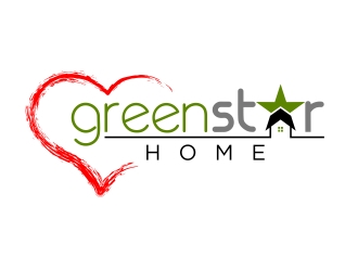 Green Star Home logo design by aura