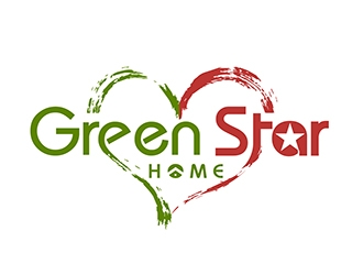 Green Star Home logo design by logofighter