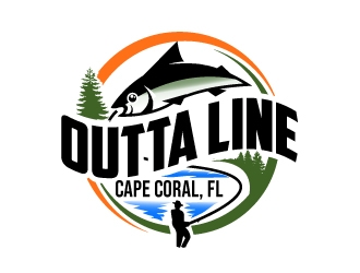 Outta Line      Cape Coral, FL logo design by Foxcody