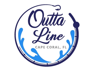 Outta Line      Cape Coral, FL logo design by MonkDesign