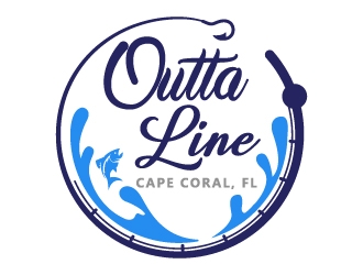 Outta Line      Cape Coral, FL logo design by MonkDesign