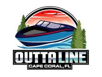 Outta Line      Cape Coral, FL logo design by Suvendu