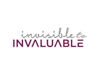 Invisible to Invaluable logo design by Barkah