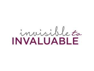 Invisible to Invaluable logo design by Barkah