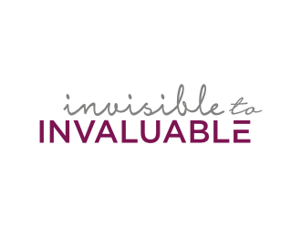 Invisible to Invaluable logo design by Barkah