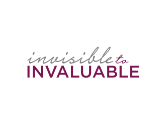 Invisible to Invaluable logo design by Barkah