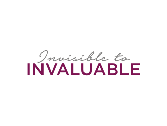 Invisible to Invaluable logo design by Barkah