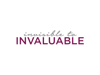 Invisible to Invaluable logo design by Barkah