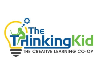 The Thinking Kid logo design by invento