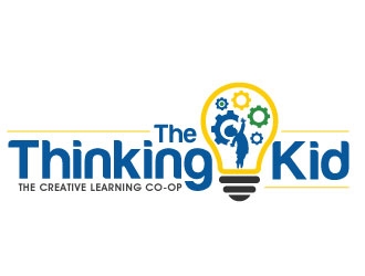 The Thinking Kid logo design by invento