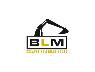 BLM Excavating & Grading LLC logo design by bricton