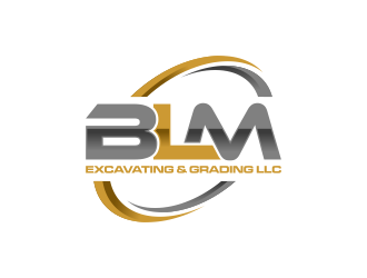 BLM Excavating & Grading LLC logo design by haidar