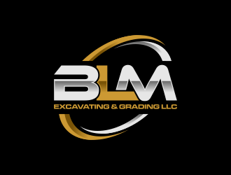 BLM Excavating & Grading LLC logo design by haidar