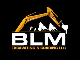 BLM Excavating & Grading LLC logo design by AamirKhan