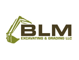 BLM Excavating & Grading LLC logo design by AamirKhan